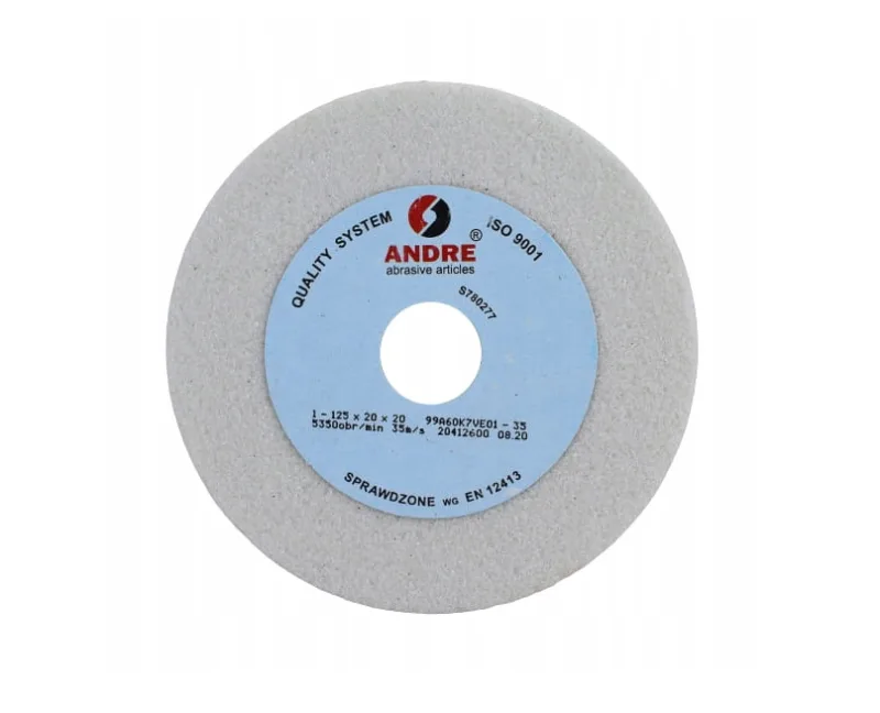 Andre ściernica płaska 125mm x 20mm x 20mm 99a60k7ve01-35 biała "typ 1"