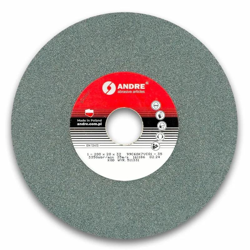 Andre ściernica płaska 200mm x 20mm x 32mm 99c60k7vc01-35 zielona "typ 1"