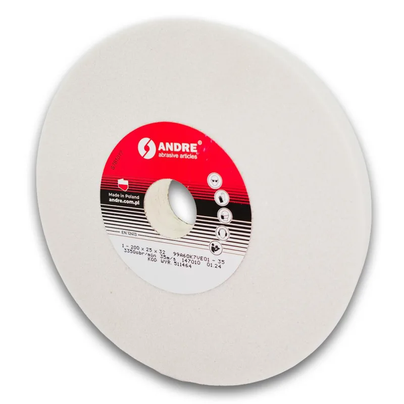Andre ściernica płaska 200mm x 25mm x 32mm 99a60k7ve01-35 biała "typ 1"
