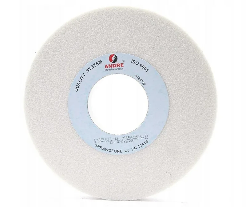 Andre ściernica płaska 250mm x 25mm x 76mm 99ay46k7ve01-35 biała "typ 1"