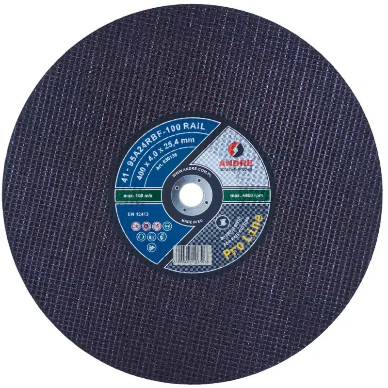 Andre tarcza do metalu 400 x 4,0mm x 32mm rail 100 pro line 95a24rbf do szyn kolejowych