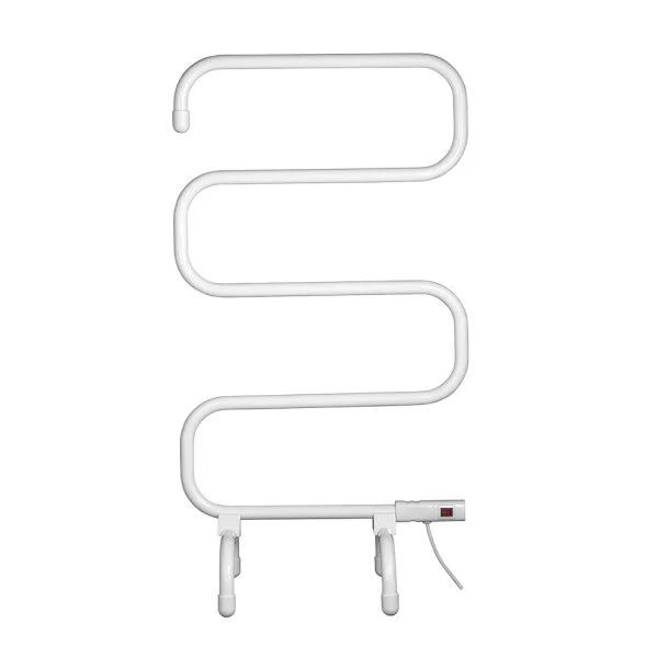 ABRILA - Cornejo - Toallero Eléctrico Blanco 100W | Para Pared y Suelo | 5 Barras de Calefacción | 94x50x10/30 cm