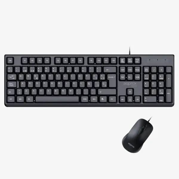 Teclado y Raton (Pack) Membrana Approx APPMX245 | USB 2.0