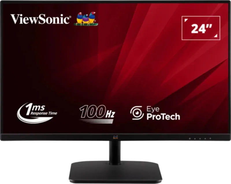 Viewsonic Value Series VA2432-MHD-3 LED display 61 cm (24") 1920 x 1080 Pixeles Full HD Negro