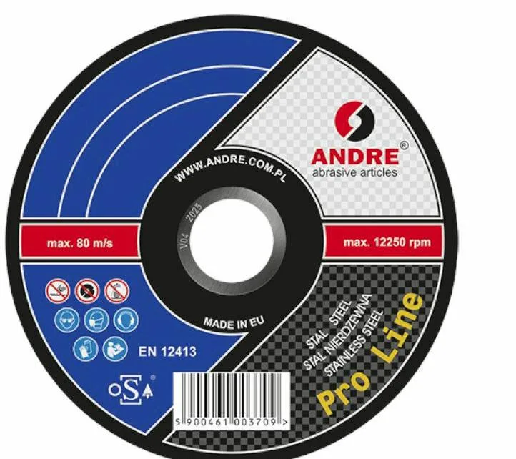 Andre tarcza do metalu 125 x 1,6mm metal/inox pro line 95a46r