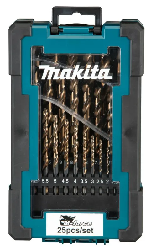 Makita zestaw wierteł do metalu hss-g m-force 25szt.1-13mm