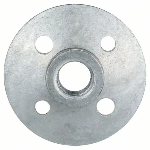 Bosch Professional 1 603 345 004 - Tuerca redonda con rosca de la brida M 14-180/230 mm (pack de 1), Plata