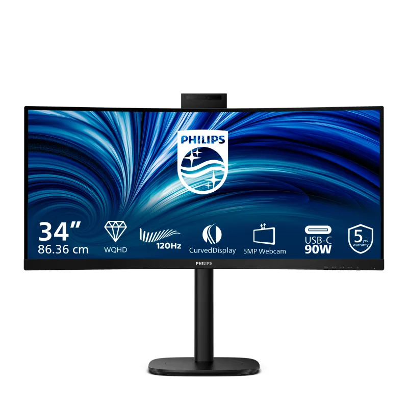Philips 3000 series 34B2U3600CH/00 pantalla para PC 86,4 cm (34") 3440 x 1440 Pixeles Wide Quad HD LCD Negro
