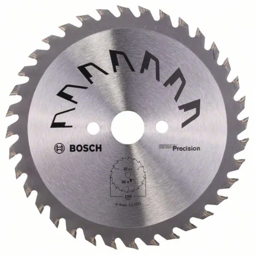 Hoja de sierra circular PRECISIOND = 150 mm, taladro= 20 mm, T = 36