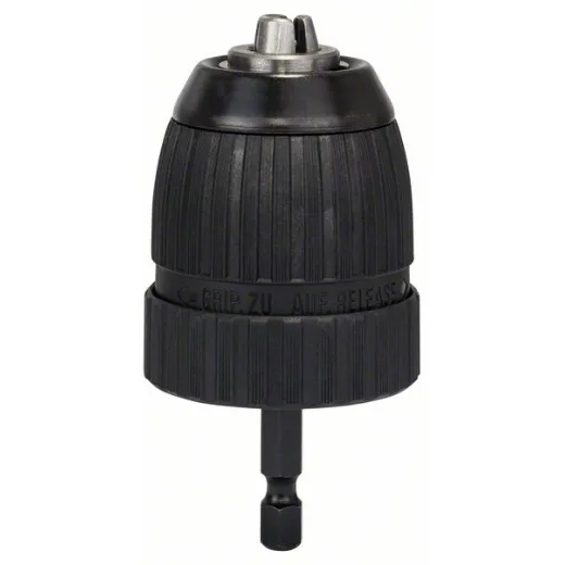 Bosch 2 608 572 075 - Portabrocas de sujeción rápida hasta 10 mm - 1 - 10 mm, 1/4" - 6k (pack de 1)