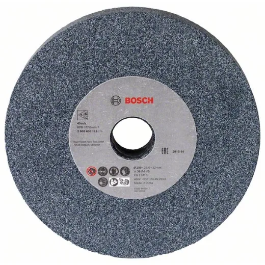 Bosch 2 608 600 111 - Disco de amolar para esmeriladoras dobles - 200 mm, 32 mm, 36 (pack de 1)