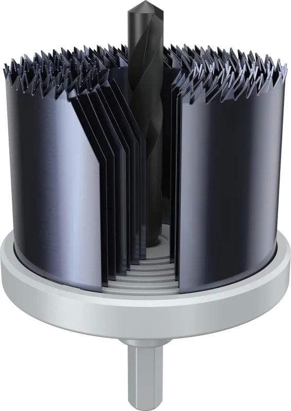 Bosch Juego de 7 sierras perforadoras para madera y yeso (para paneles de yeso, madera blanda, Ø 26, 32, 39, 45, 51, 58, 64 mm, accesorio profesional)