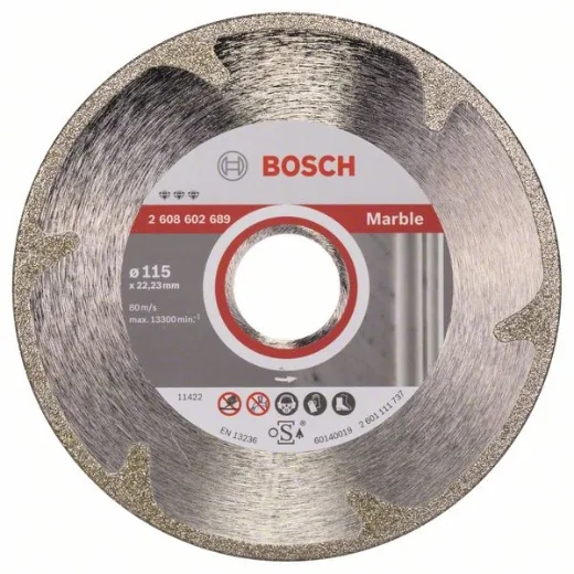 Bosch 2 608 602 689 - Disco de corte de diamante Best for Marble - 115 x 22,23 x 2,2 x 3 mm (pack de 1)