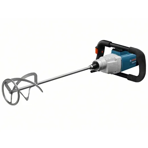 Bosch Professional GRW 18-2 E - Mezclador hormigón y pintura (1800 W, 2 velocidades, 450/1050 rpm, control de velocidad, en caja)