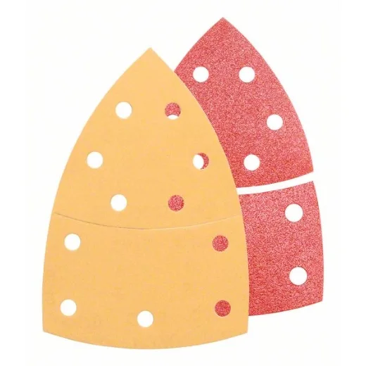 Bosch 2 608 607 417 - Juego de hojas lijadoras, 25 piezas - 102 x 62, 93 mm, 3x40, 6x80, 3x120, 3x180, 2x40, 2x80, 4x120, 2x180 (pack de 25)