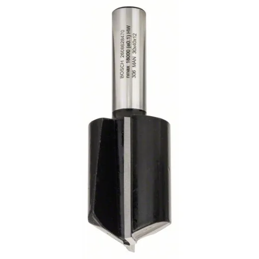 Bosch 2 608 628 470 - Fresas de ranurar - 12 mm, D1 30 mm, L 40 mm, G 81 mm (pack de 1)