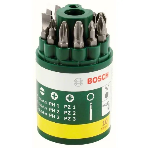 Bosch 2607019454 - Set con 10 unidades para atornillar