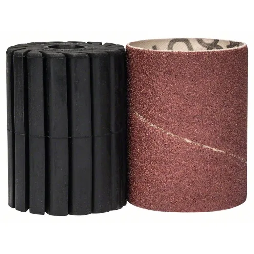 Bosch Rodillo cilíndrico para banda de lija de 60 mm Grano 80 y Eje Portador