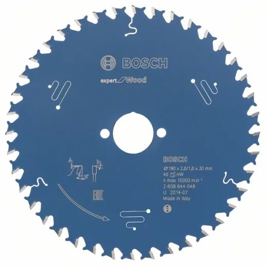 Bosch - Disco sierra circular expert madera 190x30x40d