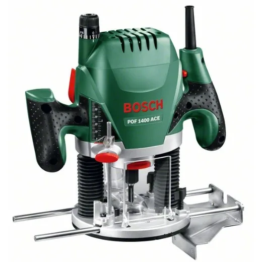 Bosch Home and Garden POF 1400 ACE Fresadora de Superficie, 1400 W, en Maletín