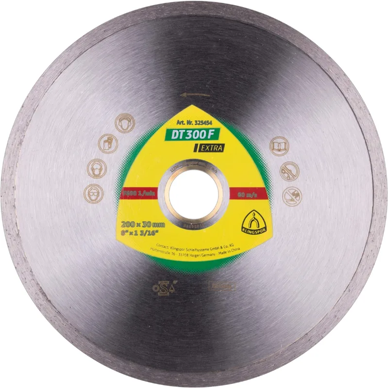 Klingspor 325358 Discos de Corte Diamantados para Amoladoras Angulares, DT 300 F, 125 mm x 22.23 mm, 12200 RPM