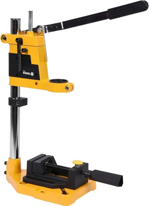 Soporte para taladro y taladro con tornillo de banco, 400 mm de largo, 38-43 mm de diámetro