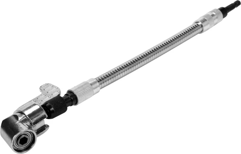 Yato YT-04636 - Adaptador de ángulo con ampliación (325 mm, HEX, 1 V, 325 mm), color plateado