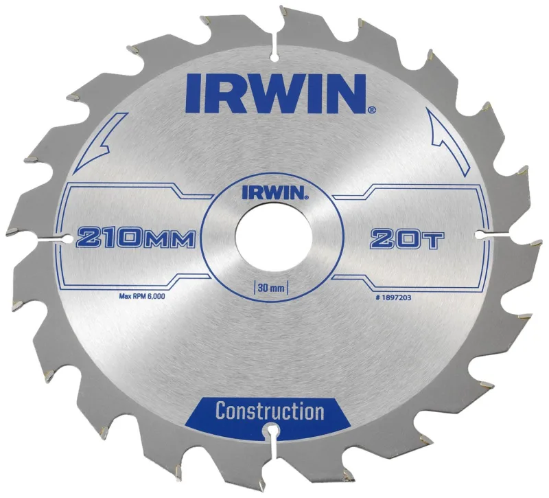 Irwin - Disco sierra circular 210mm/20t