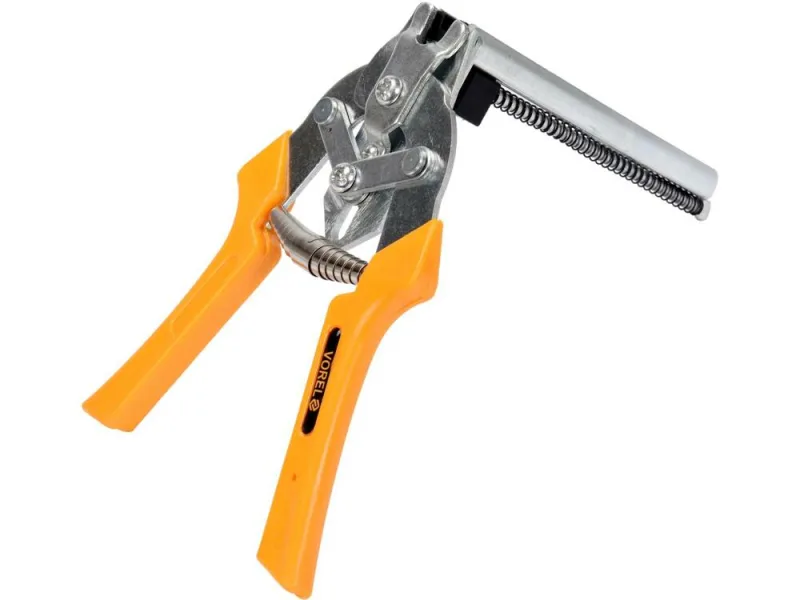 Vorel Alicates de fijación de alambre para fijación de alambres tensores y vallas, con revista, tipo E/np, pinzas para valla de fijación mensual