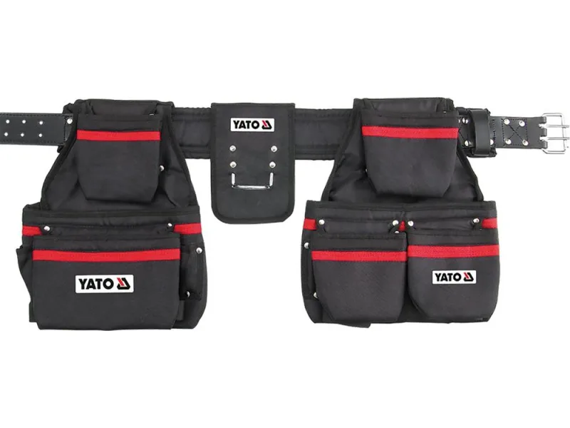 Yato YT-7400 - Cinturón con bolsillos para clavos y herramientas 120 cm