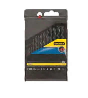 STANLEY STA56030-QZ - Cassette con 10 brocas HSS-R para metal ø 1-10mm