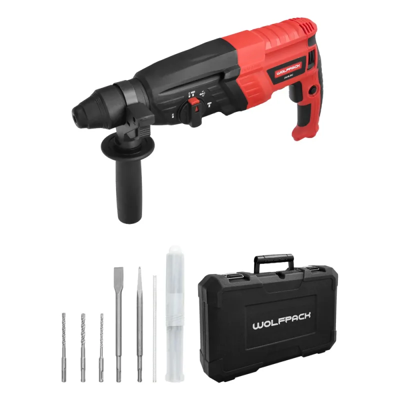 Martillo perforador sds plus 900 watt. con accesorios y maletin