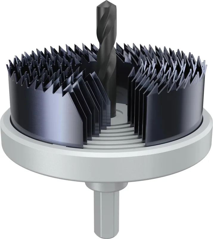 Bosch Juego de 7 sierras perforadoras para madera y yeso (para paneles de yeso, madera blanda, Ø 26, 32, 39, 45, 51, 58, 64 mm, accesorio profesional)