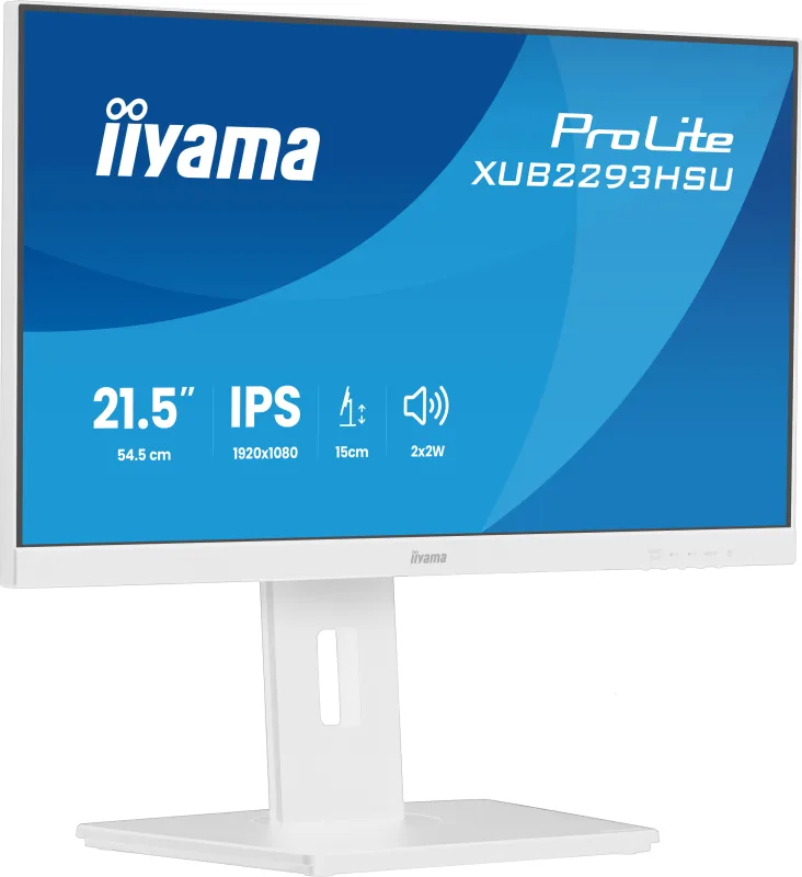 iiyama ProLite XUB2293HSU-W7 pantalla para PC 54,6 cm (21.5") 1920 x 1080 Pixeles Full HD LED Blanco