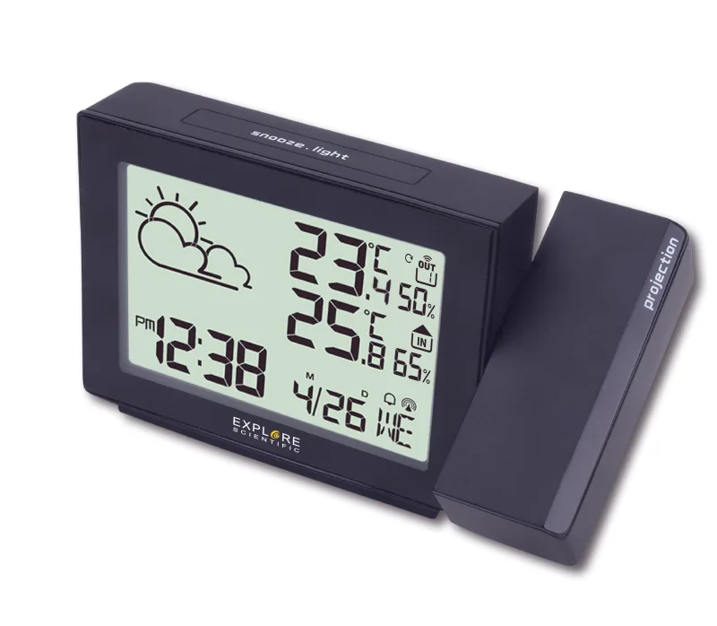 Explore Scientific RPW3005 Reloj despertador digital Negro