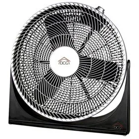 DCG Eltronic CRB1240 ventilador Negro, Plata