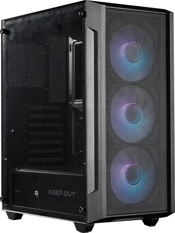 Caja semitorre atx xc-200 mesh argb keepout