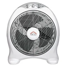 WeGeek DCG CRB1230, ventilador de mesa, 40 cm de diámetro, 3 velocidades, mandos frontales, temporizador. Dimensiones 48,8 x 18,5 x 56,5 cm. Blanco