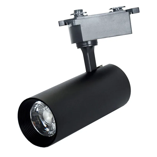 Foco para carriles line pro x2 (2 hilos) 35w led 3300lm 4000k 36° l.9xan.7,7xal.25cm aluminio negro