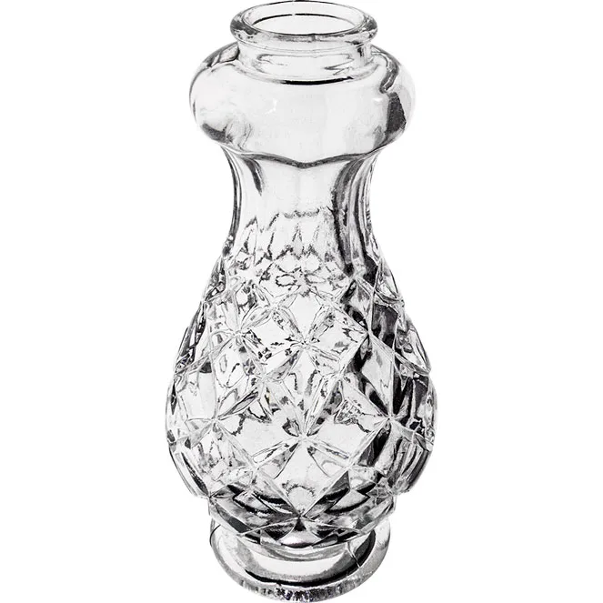 Columna de cristal 14xd.6cm taladro 2,0cm transparente