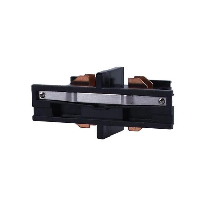 Conector en forma de "i" para carril de superficie line pro (4 hilos) en aluminio negro