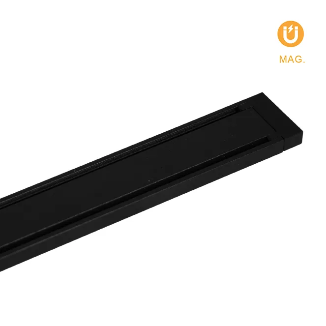 Carril magnético piquet 1m (2 conductores) 48vdc c.1000xan.26xal.6mm en negro