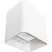 Aplique soure ip54 2x4w led 650lm 4000k 95°l.11xan.9,5xal.11cm aluminio blanco