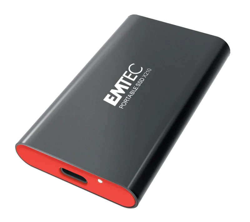 Emtec X210 ELITE 2 TB USB Tipo C 3.2 Gen 2 (3.1 Gen 2) Negro, Rojo