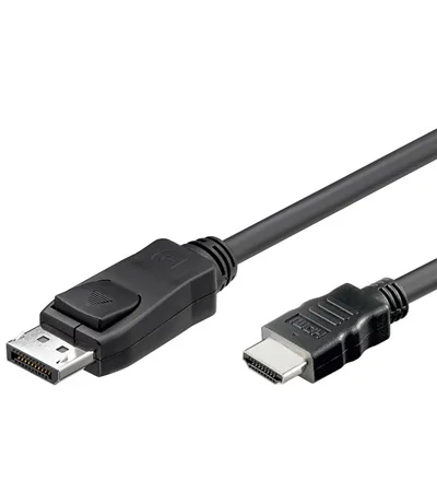 Alcasa HDMI 5m DisplayPort Negro