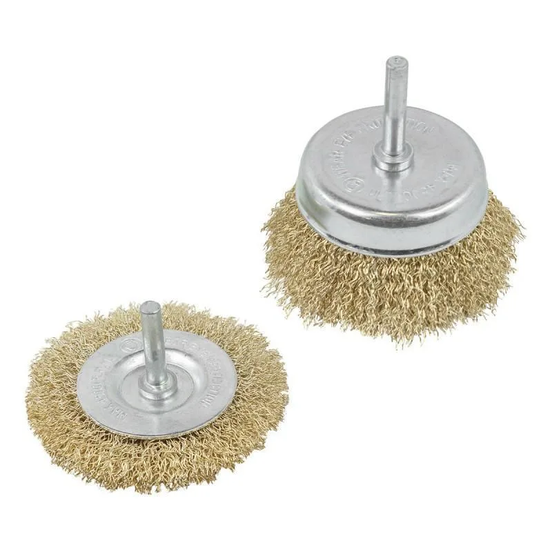 Juego de cepillos suaves para taladros 2 piezas (75mm)