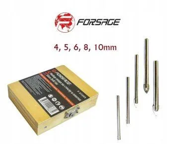 Juego de brocas para vidrio y cerámica 5 piezas 4 -10mm