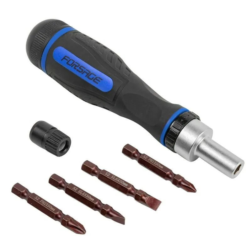 Destornillador doble cara con juego de puntas