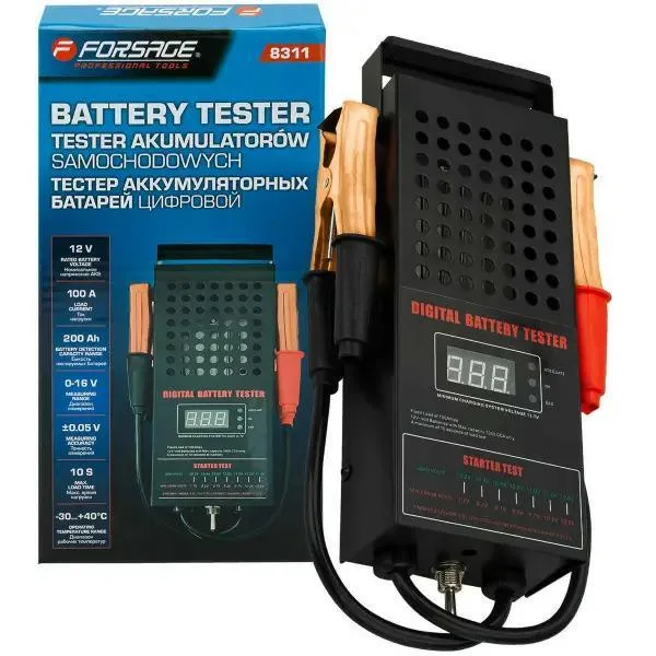 Probador de baterías digital 12v, 100a, 200ah