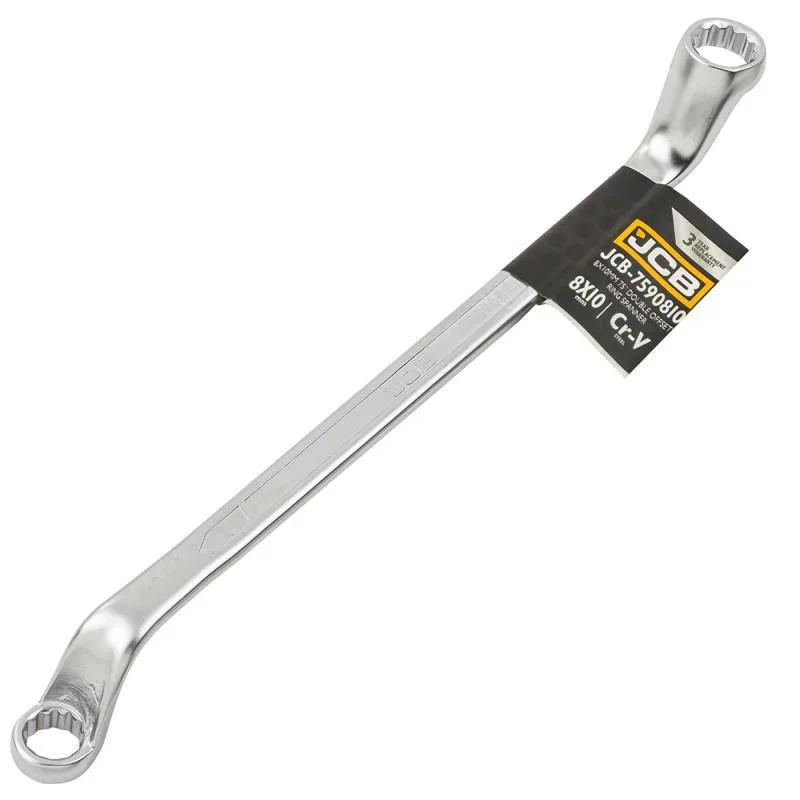 Llave de ojo doblada a 75 grados 8x10mm